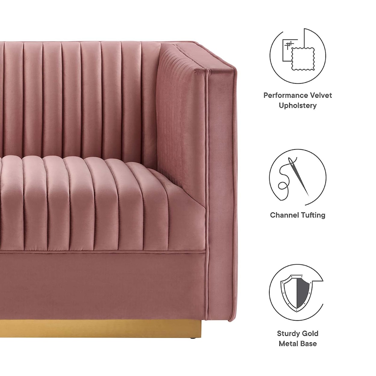 Modway Sanguine 6-Piece Modular Sectional Sofa