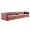 Modway Sanguine 4-Seat Modular Sectional Sofa