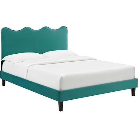 Current Velvet Twin Platform Bed