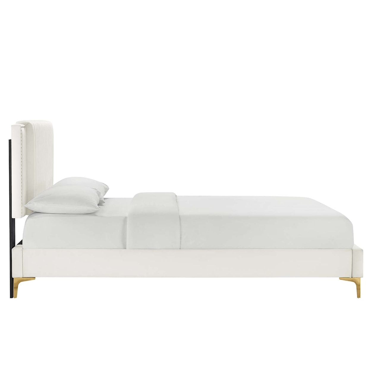 Modway Zahra Zahra Channel Velvet Full Platform Bed