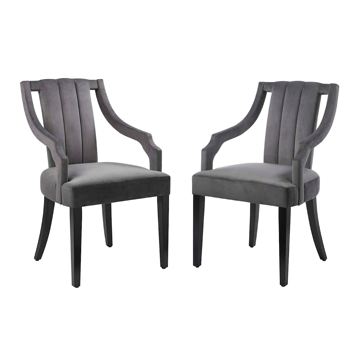 Modway Virtue Virtue Velvet Dining Chairs - Set of 2