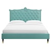 Modway Clara Clara Velvet Queen Platform Bed