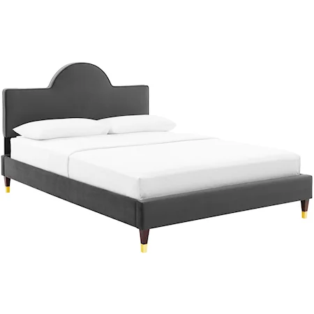 Aurora Velvet King Bed