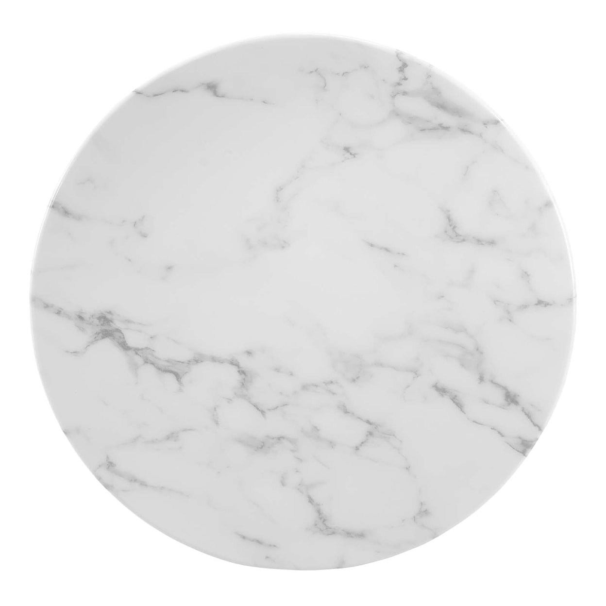 Modway Lippa Lippa 20" Round Artificial Marble Side Table