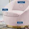 Modway Buttercup Buttercup Velvet Swivel Chair