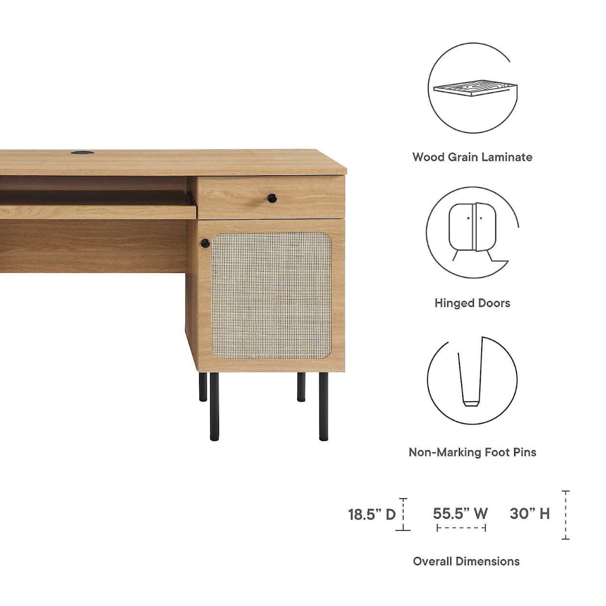 Modway Chaucer Office Desk