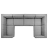 Modway Conjure Fabric 6-Piece U-Shaped Sectional