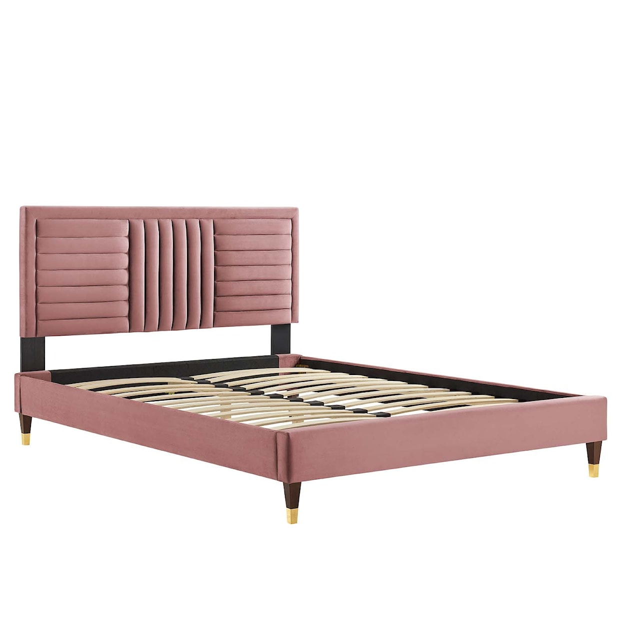 Modway Sofia Sofia Channel Velvet Full Platform Bed