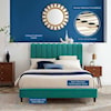 Modway Reagan Reagan Full Velvet Platform Bed