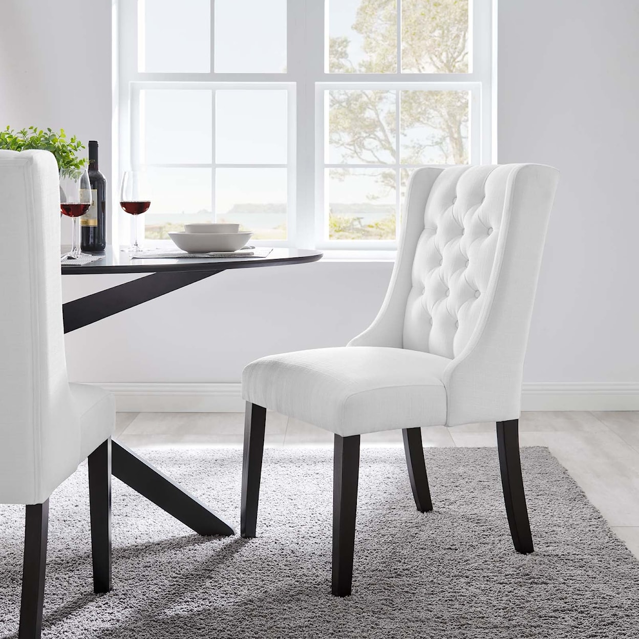 Modway Baronet Baronet Button Fabric Dining Chair