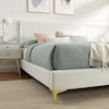 Modway Yasmine Yasmine Channel Velvet Twin Platform Bed