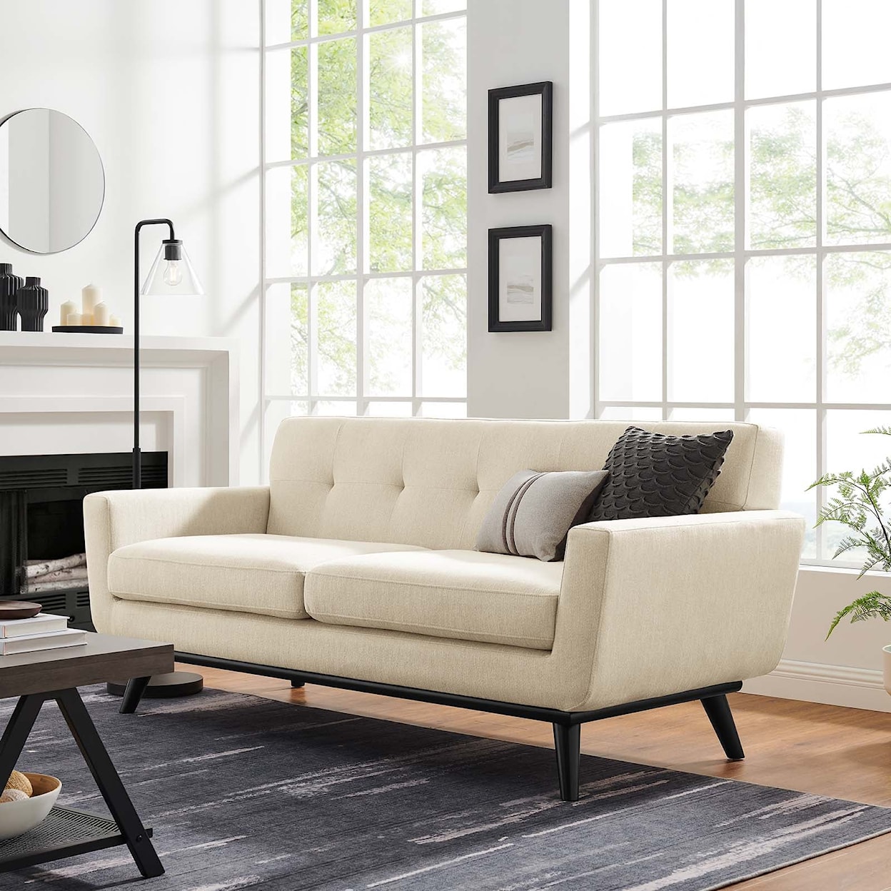 Modway Engage Engage Herringbone Fabric Loveseat