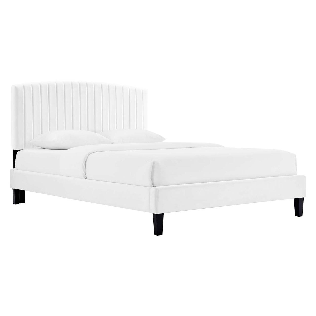 Modway Alessi Alessi Velvet Full Platform Bed