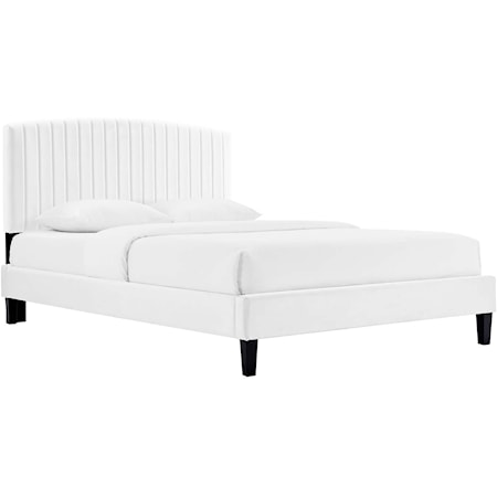 Alessi Velvet Full Platform Bed