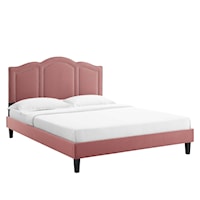 Emerson Performance Velvet Twin Platform Bed