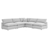 Modway Commix 5-Piece Armless Sectional Sofa