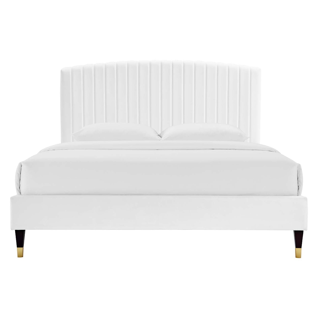 Modway Alessi Alessi Velvet Queen Platform Bed