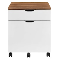 Mid-Century Modern Envision Wood File Cabinet