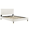 Modway Yasmine Yasmine Channel Velvet King Platform Bed