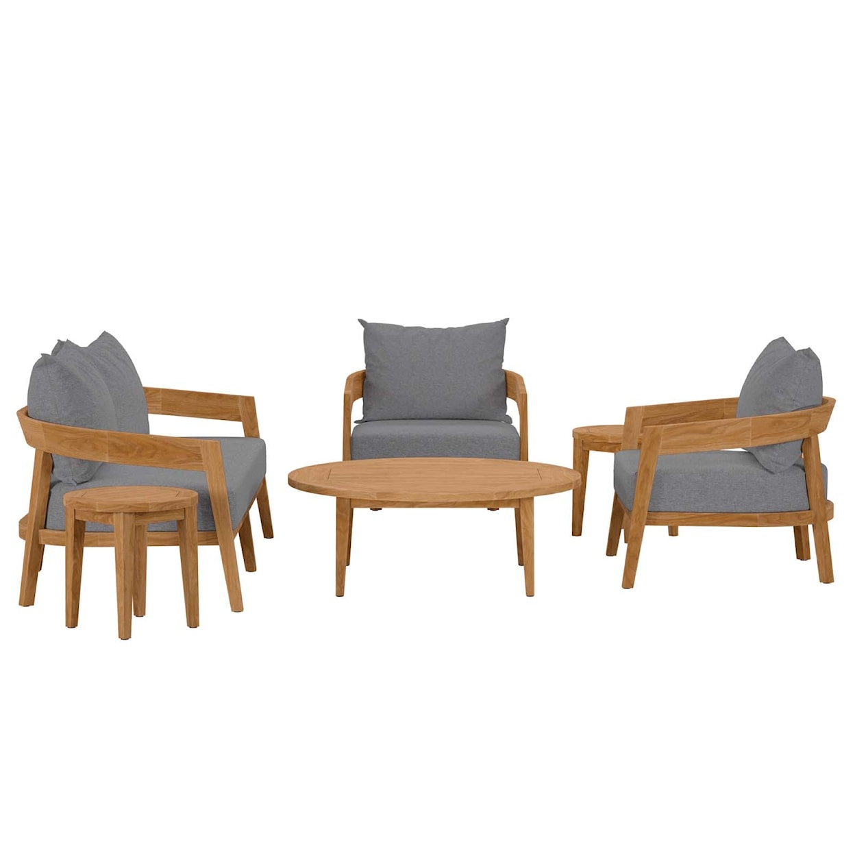 Modway Brisbane 6-Piece Patio Outdoor Patio Set