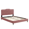 Modway Amber Amber Velvet Queen Platform Bed