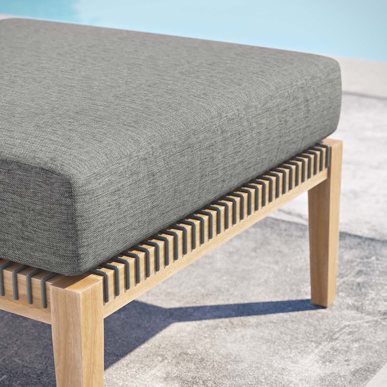 Modway Clearwater Outdoor Patio Ottoman