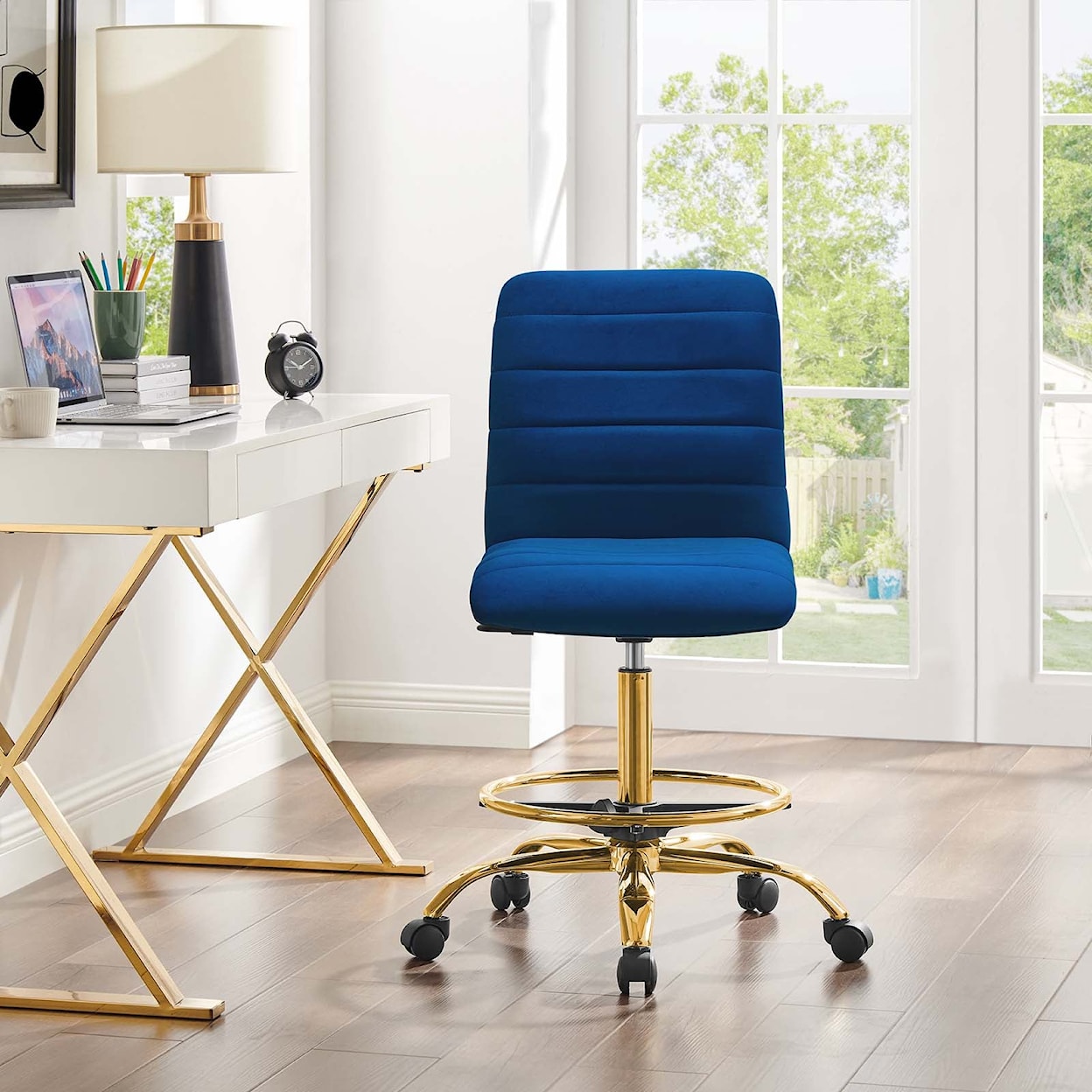 Modway Ripple Armless Drafting Chair