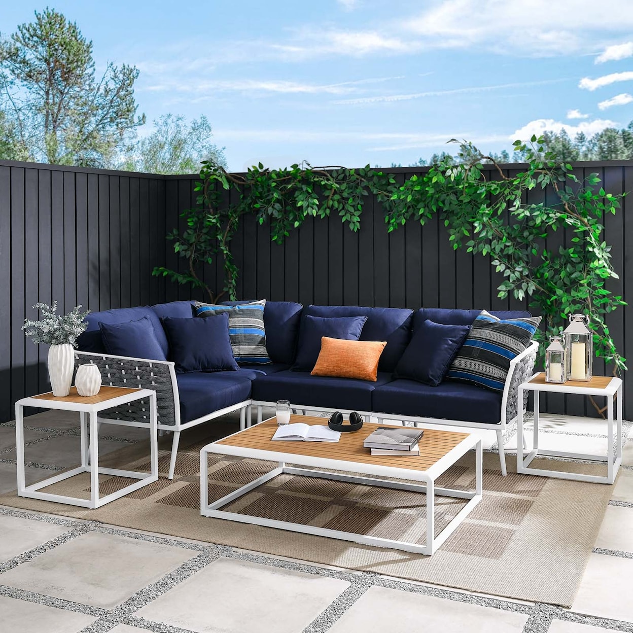 Modway Stance Stance 7 Piece Outdoor Sofa Set