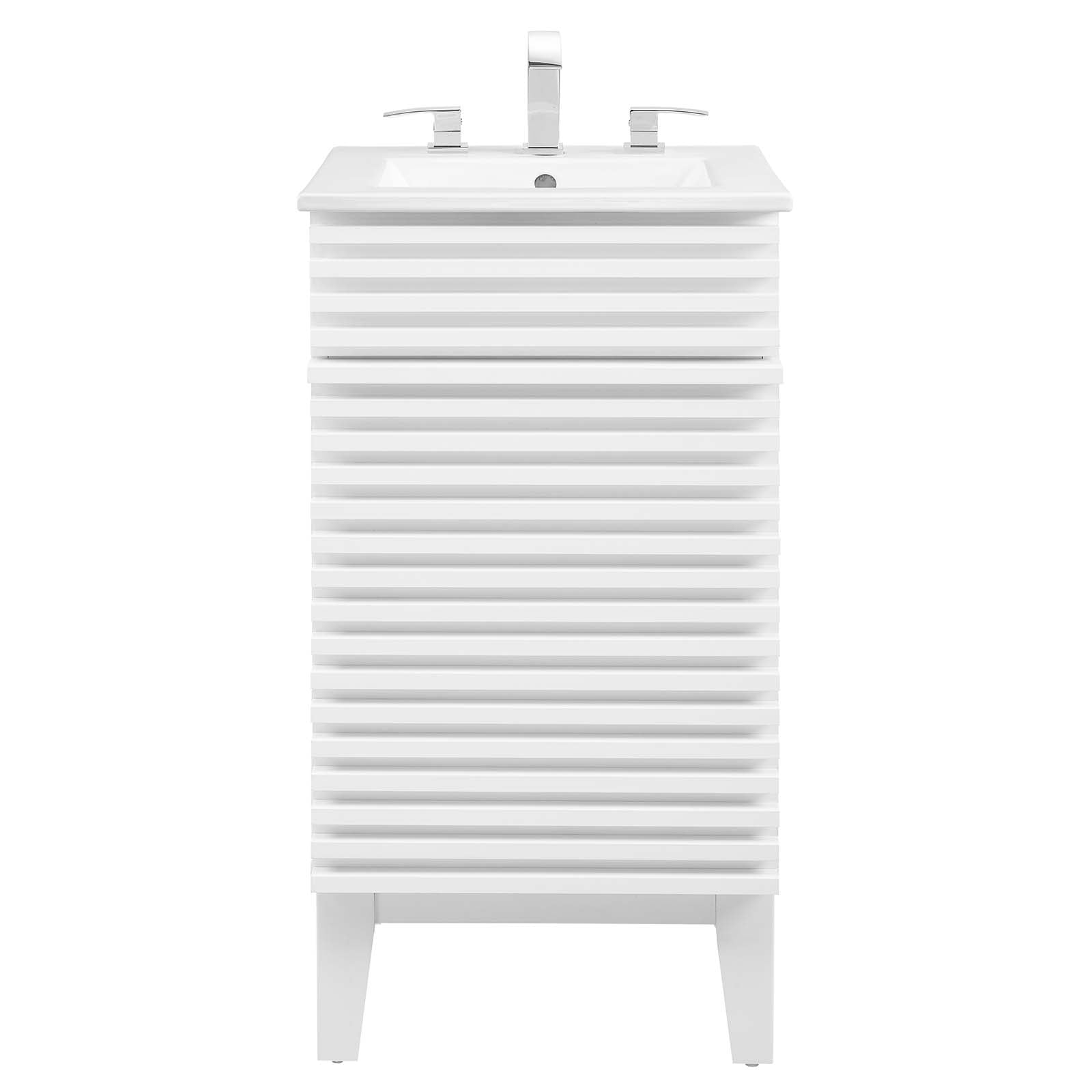 Modway Render EEI5420WHIWHI Render 18" Bathroom Vanity