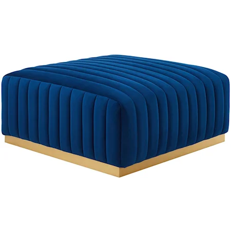 Velvet Ottoman