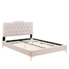 Modway Amber Amber Velvet Twin Platform Bed