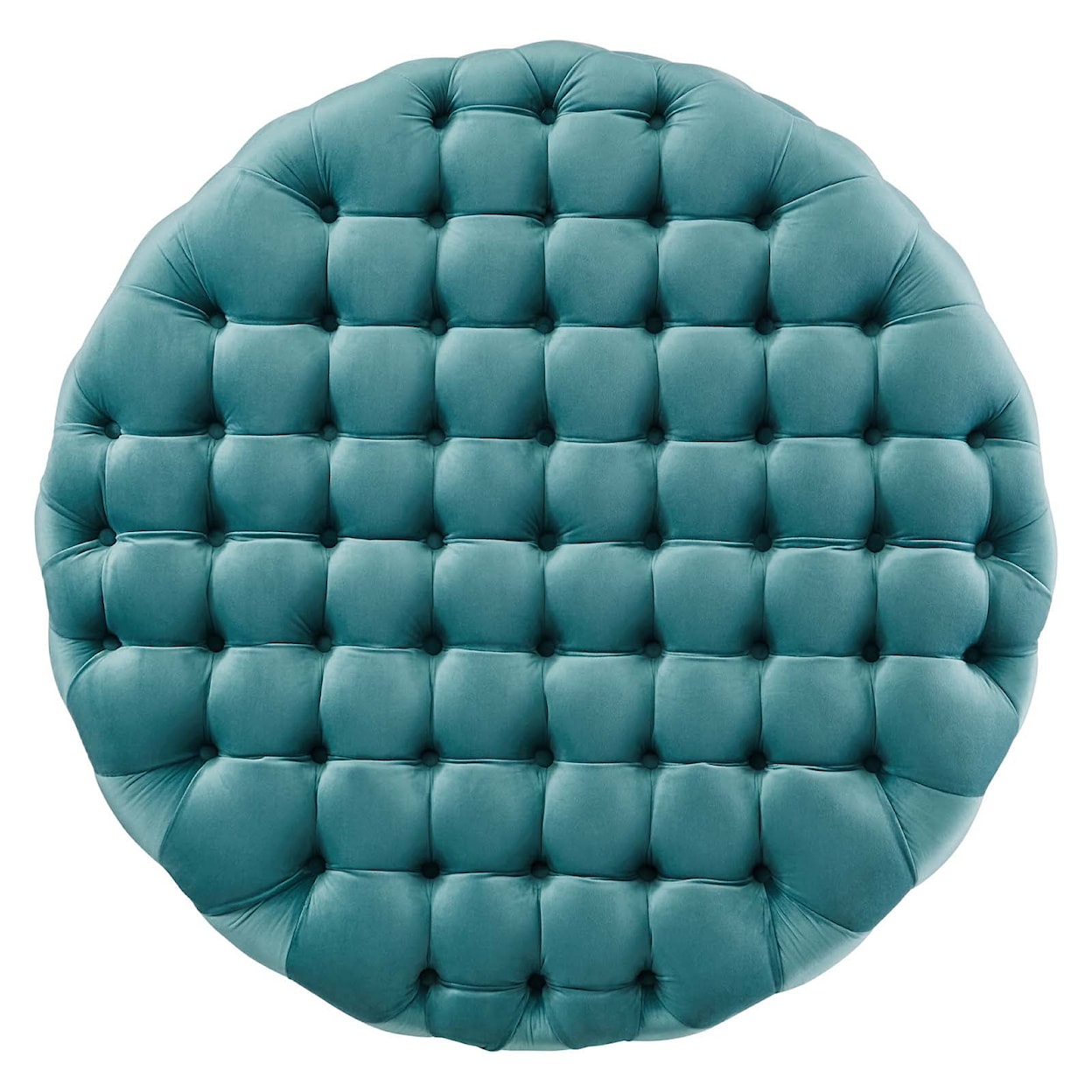 Modway Amour Amour Button Large Round Velvet Ottoman