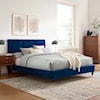 Modway Sofia Sofia Channel Velvet Full Platform Bed