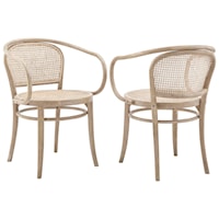 Oliana Wood Dining Armchair Set of 2