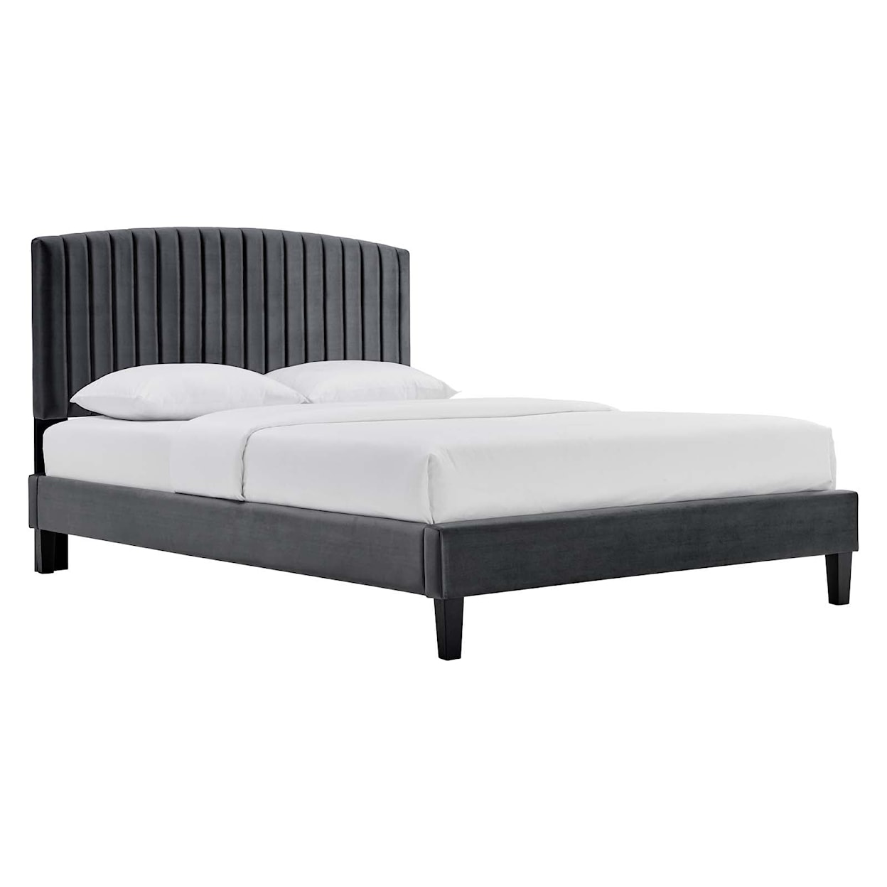 Modway Alessi Alessi Velvet Queen Platform Bed