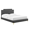 Modway Liva Liva Velvet Queen Bed