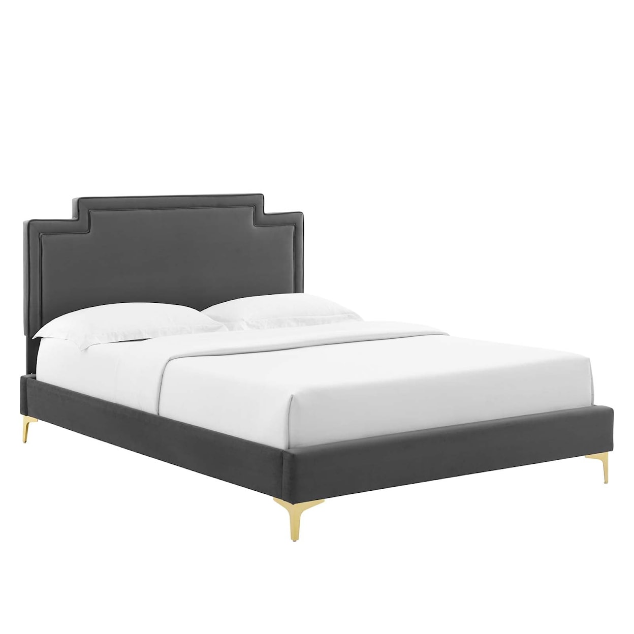 Modway Liva Liva Velvet King Bed