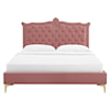 Modway Clara Clara Velvet Queen Platform Bed