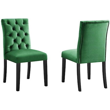 Duchess Velvet Dining Chairs - Set of 2