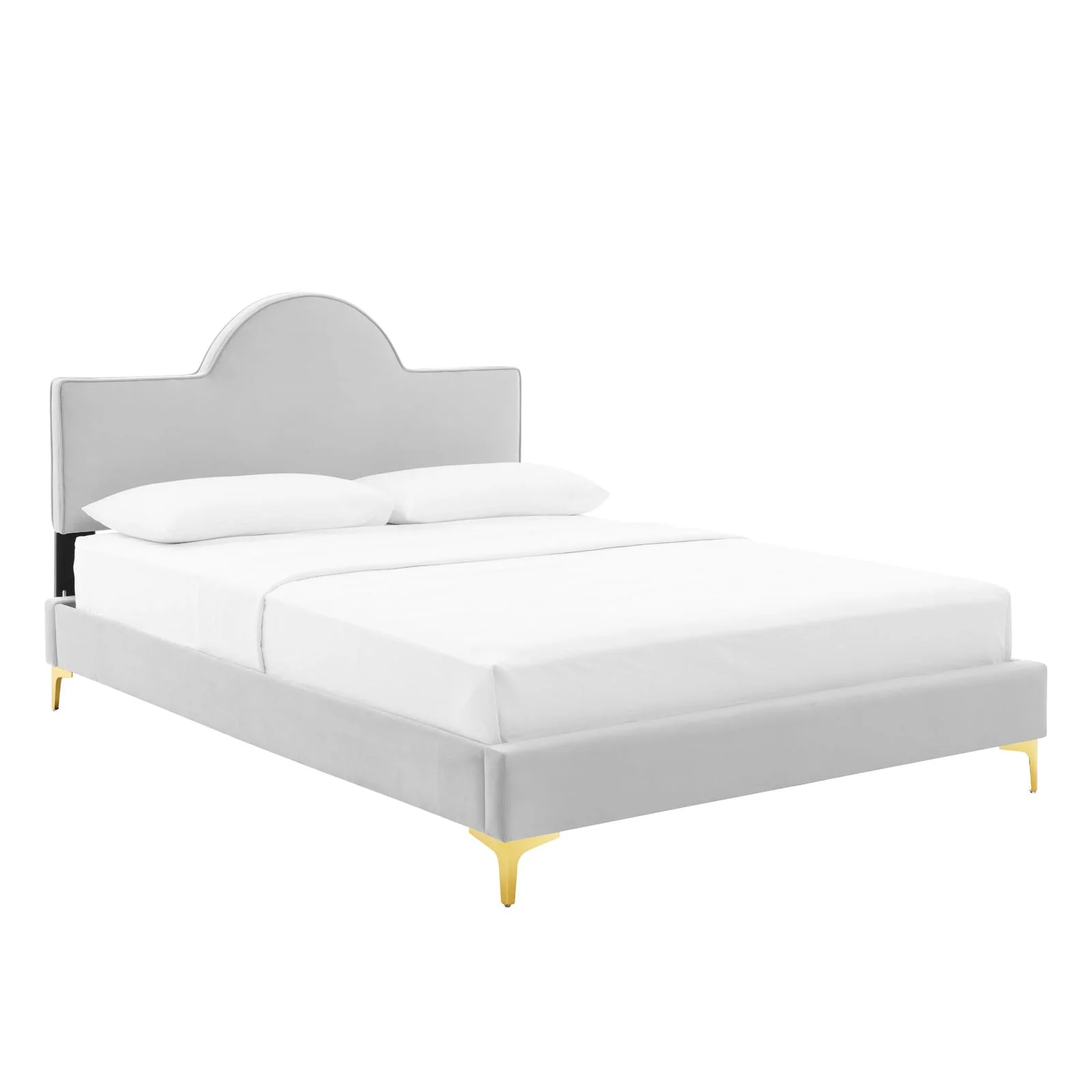 Modway Sunny MOD7028LGR Sunny Performance Velvet Full Bed Value