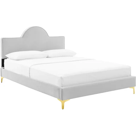 Sunny Velvet Twin Bed