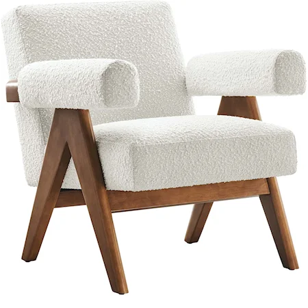 Lyra Boucle Fabric Armchair