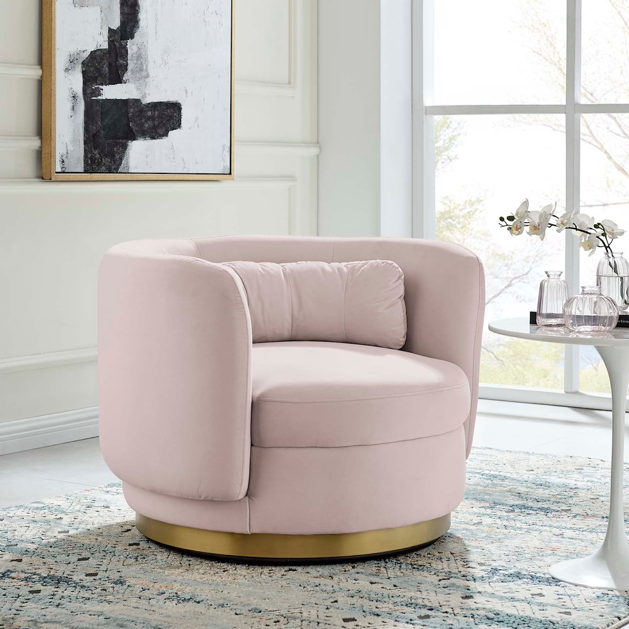 Modway Relish Relish Velvet Swivel Chair