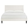 Modway Yasmine Yasmine Channel Velvet Twin Platform Bed