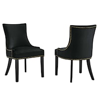 Marquis Performance Velvet Dining Chairs - Set of 2