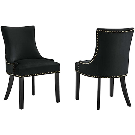 Marquis Velvet Dining Chairs - Set of 2