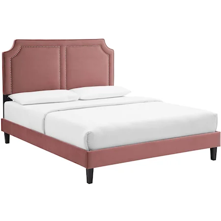 Novi Velvet Twin Bed