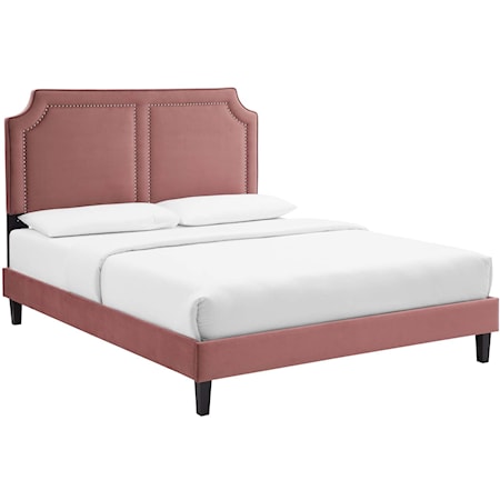 Novi Velvet King Bed