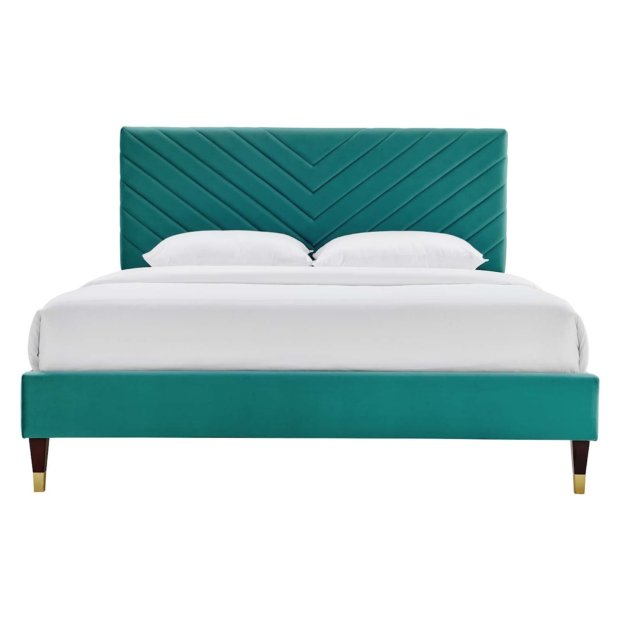 Modway Roxanne Roxanne Velvet Queen Platform Bed