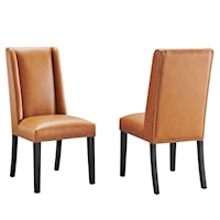 Transitional Baron Set of 2 Upholstered Dining Side Chairs